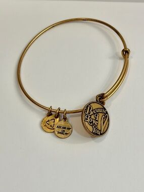 Alex and Ani Because I Love You Charm Bangle Bracelet